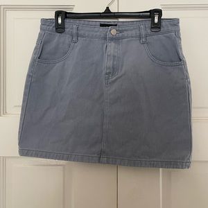 Periwinkle Denim Mini Skirt